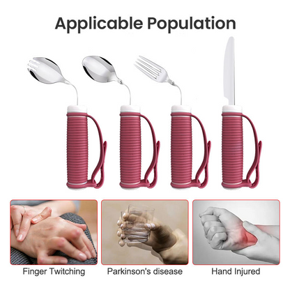 Adaptive utensils for hand tremors, Parkinson's and arthritis